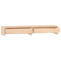 vidaXL Supporto per Monitor 100x27x15cm in Legno Massello di Pino