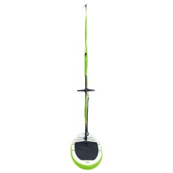 vidaXL Set Tavola Gonfiabile da SUP con Vela Verde e Bianco