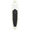 vidaXL Set Tavola Gonfiabile da SUP con Vela Verde e Bianco