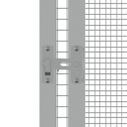 vidaXL Gabbia per Uccelli Grigia 302,5x324,5x211,5 cm Acciaio Zincato