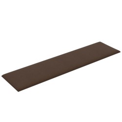   Pannelli Murali 12 pz Marrone 60x15 cm Tessuto 1,08 m²