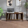 vidaXL Mobile Porta Dischi Rovere Fumo 100x38x48 cm Legno Multistrato