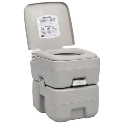 Set Toilette Portatile Campeggio Supporto Lavamani Tanica Acqua