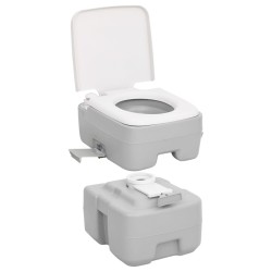 vidaXL Set Toilette da Campeggio Portatile e Supporto Lavamani