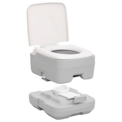 vidaXL Set Toilette da Campeggio Portatile e Supporto Lavamani