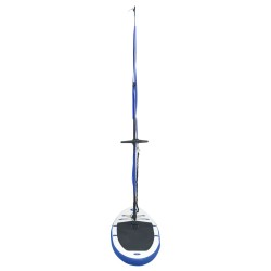 vidaXL Set Tavola Gonfiabile da SUP con Vela Blu e Bianco