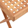 vidaXL Tavolo a Vassoio Pieghevole 52x36x56,5cm Legno Massello di Noce