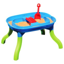 vidaXL Tavolo Sabbia e Acqua Bambini 3 in 1 67,5x52x38cm Polipropilene