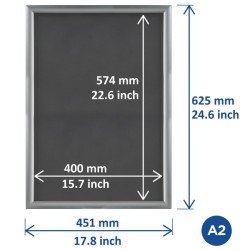 Europel Cornice a Scatto A2 25 mm in Alluminio