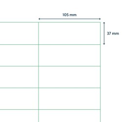 rillprint Etichette Adesive Autoadesive 105x37 mm 500 Fogli Bianche