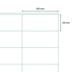 rillprint Etichette Autoadesive 105x48 mm 500 Fogli Bianchi