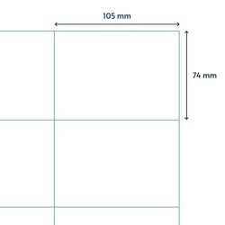 rillprint Etichette Adesive Autoadesive 105x74 mm 500 Fogli Bianchi