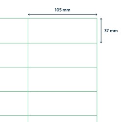 rillprint Etichette Autoadesive 105x37 mm 1000 Fogli Bianchi