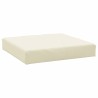 vidaXL Cuscino per Pallet Crema 60x60x8 cm in Tessuto