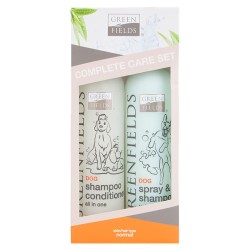 Greenfields Set Completo di Shampoo e Spray per Cani 2x250 ml