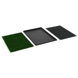 vidaXL Toilette per Animali 2 pz con Erba Sintetica Verde 76x51x3cm WC