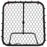 vidaXL Rimbalzatore da Calcio Regolabile Nera 84x73x60-80 cm Acciaio