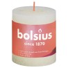 Bolsius Candele Rustiche a Colonna Shine 4 pz 80x68 mm Perla Delicato