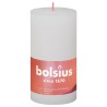 Bolsius Candele Rustiche a Colonna Shine 4 pz 130x68 mm Bianco Nuvola