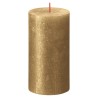 Bolsius Candele Pilastro Rustiche Shimmer 4 pz 130x68 mm Oro