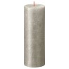 Bolsius Candele Pilastro Rustiche Shimmer 4 pz 190x68 mm Champagne