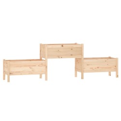 vidaXL Fioriera 245,5x44x75 cm in Legno Massello di Pino