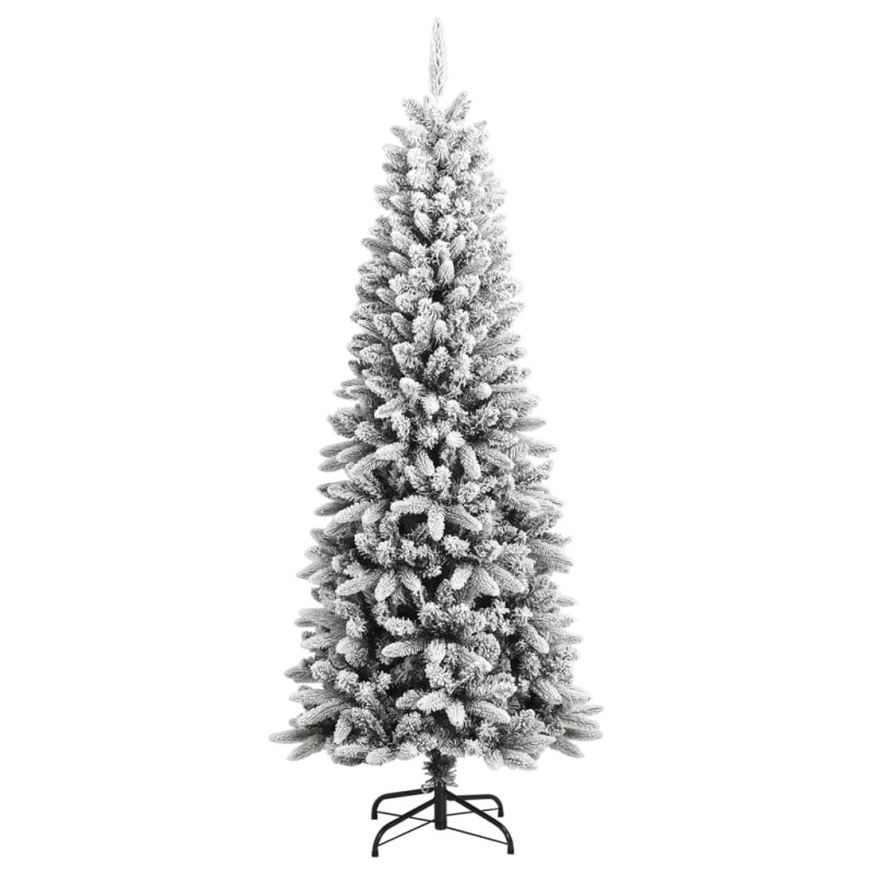 Albero di Natale Artificiale con Neve Floccata 180 cm PVC e PE