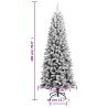 Albero di Natale Artificiale con Neve Floccata 180 cm PVC e PE