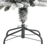 Albero Natale Artificiale Sottile Neve Floccata 150cm PVC e PE