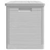 vidaXL Contenitore Cuscini Grigio 77,5x44,5x53 cm in Polipropilene