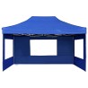 vidaXL Gazebo Professionale Pieghevole Pareti Alluminio 4,5x3m Blu