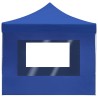 vidaXL Gazebo Professionale Pieghevole Pareti Alluminio 4,5x3m Blu