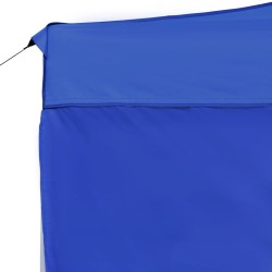 vidaXL Gazebo Professionale Pieghevole Pareti Alluminio 4,5x3m Blu