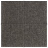   Pannelli Murali 12 pz Grigio Scuro 30x30 cm in Tessuto 1,08 m²