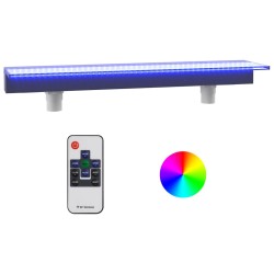 vidaXL Sfioratore a Cascata con LED RGB Acrilico 108 cm