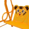 vidaXL Dondolo a Panchina per Bambini Giallo 115x75x110 cm in Tessuto