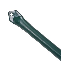 vidaXL Pali da Giardino 10 pz in Metallo 1 m Verde