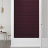 Pannelli Murali 12 pz Viola 60x15 cm Tessuto 1,08 m²