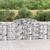 vidaXL Cesti Gabbioni ad Arco 6 pz 300x30x100/120 cm Ferro Zincato