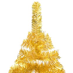 vidaXL Set Albero Natale Artificiale con LED e Palline Oro 240 cm PET