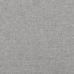 Giroletto con Testiera Grigio Chiaro 140x200 cm in Tessuto