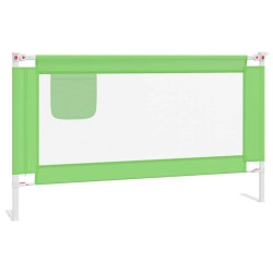 vidaXL Sponda Letto di Sicurezza per Bambini Verde 140x25cm in Tessuto