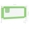 vidaXL Sponda Letto di Sicurezza per Bambini Verde 140x25cm in Tessuto