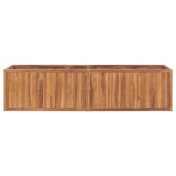 vidaXL Letto Rialzato 200x50x50 cm in Legno Massello di Teak