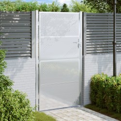 vidaXL Cancello da Giardino 100x200 cm in Acciaio Inossidabile