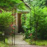 Nature Arco da Giardino in Metallo 100x37x230 cm Nero