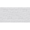 Good Carta da Parati Chalkboard Brick Wall Bianco e Grigio