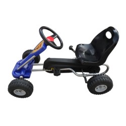 vidaXL Go Kart a Pedali Blu