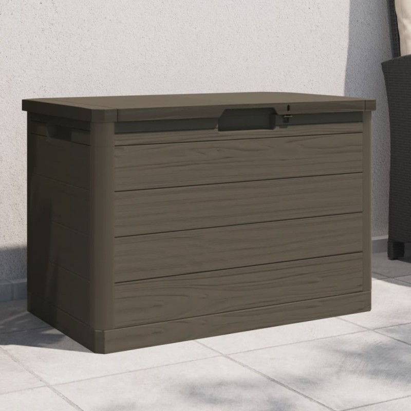 vidaXL Contenitore Cuscini Marrone 77,5x44,5x53 cm in Polipropilene