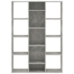    Libreria/Divisorio Grigio Cemento 100x24x140 cm in Multistrato